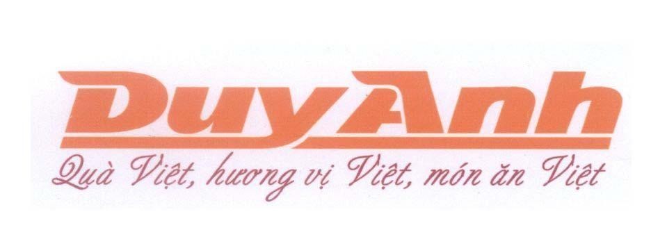 Mẫu nhãn hiệu Duy Anh Quà Việt, hương vị Việt, món ăn Việt