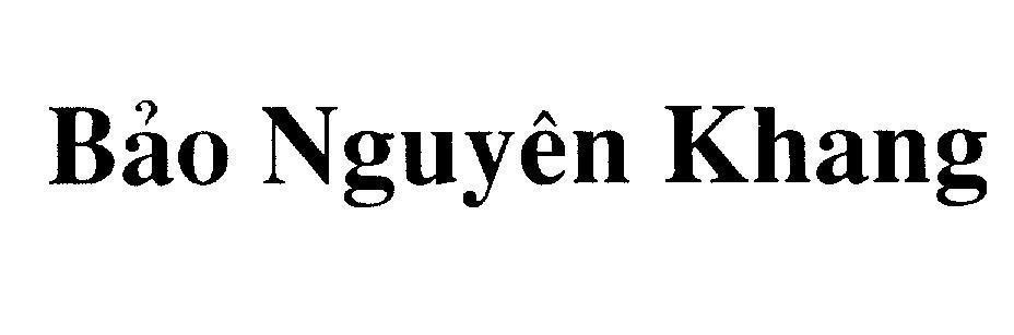 Mẫu nhãn hiệu Bảo Nguyên Khang