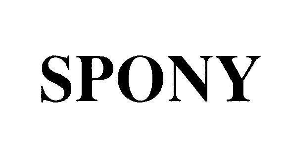 Mẫu nhãn hiệu SPONY