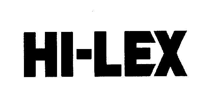 Mẫu nhãn hiệu HI - LEX