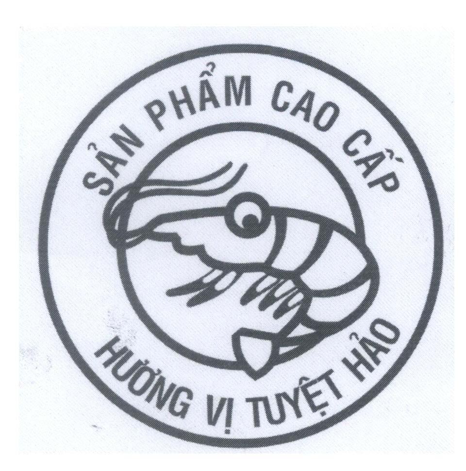 Mẫu nhãn hiệu Sản Phẩm Cao Cấp Hương Vị Tuyệt Hảo