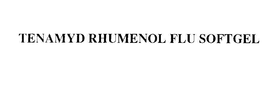 Mẫu nhãn hiệu TENAMYD RHUMENOL FLU SOFTGEL