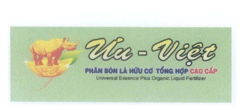 Mẫu nhãn hiệu ƯU - Việt Phân Bón Lá Hữu Cơ Tổng Hợp Cao Cấp Universal Essence Plus Organic Liquid Fertilizer