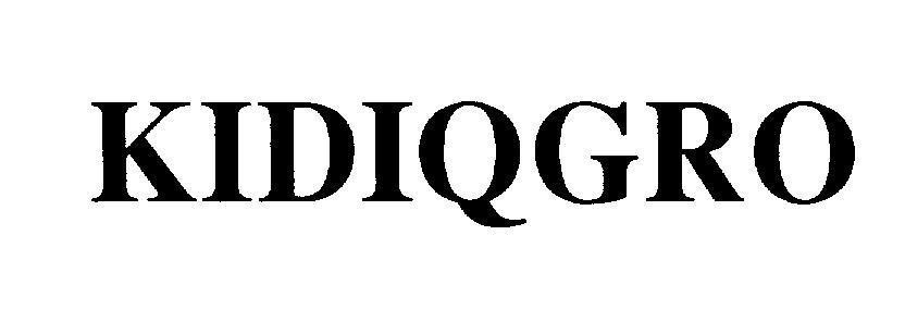 Mẫu nhãn hiệu KIDIQGRO