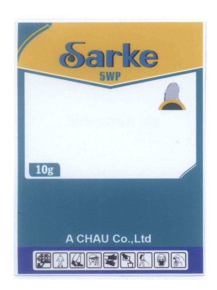 Mẫu nhãn hiệu A CHAU Co., Ltd Sarke 5WP 10g