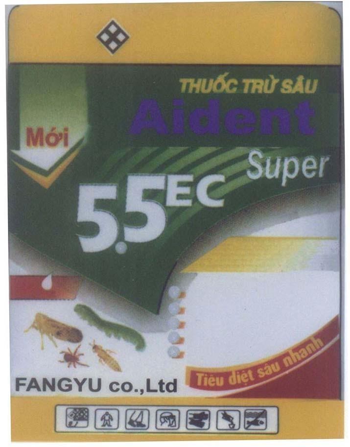 Mẫu nhãn hiệu FANGYU co., Ltd Aident Thuốc Trừ Sâu 5.5EC Super Tiêu Diệt Sâu Nhanh Mới