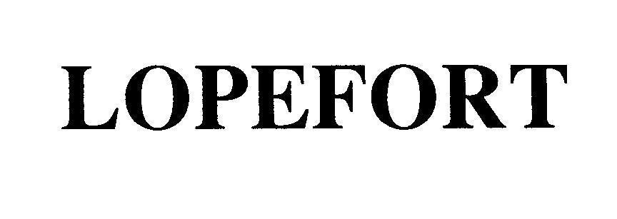 Mẫu nhãn hiệu LOPEFORT