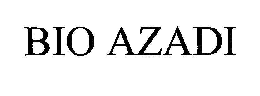 Mẫu nhãn hiệu BIO AZADI