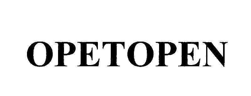 Mẫu nhãn hiệu OPETOPEN