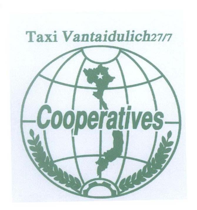 Mẫu nhãn hiệu Taxi Vantaidulich 27/7 Cooperatives