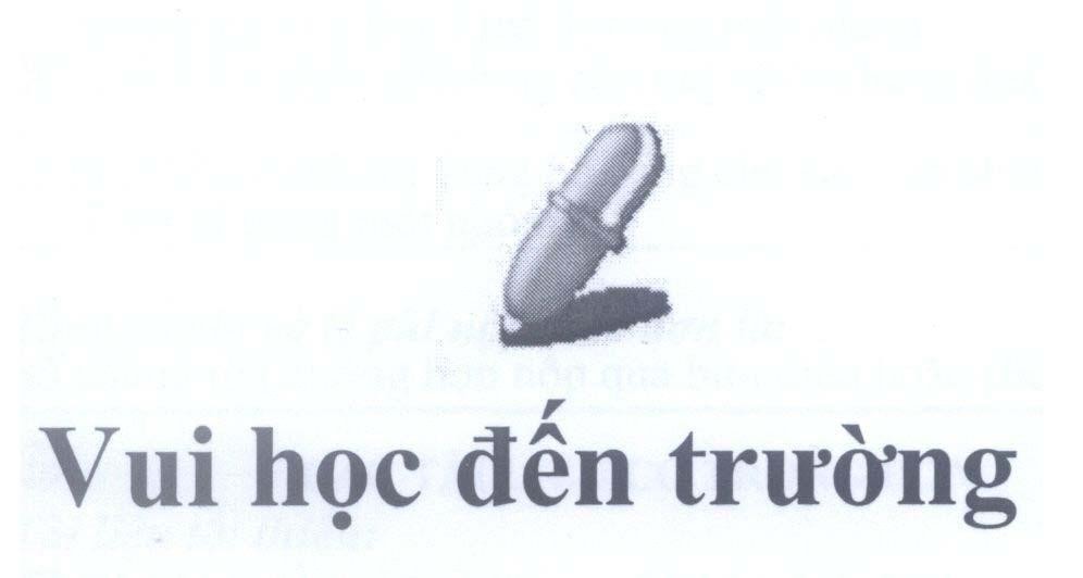 Mẫu nhãn hiệu Vui học đến trường