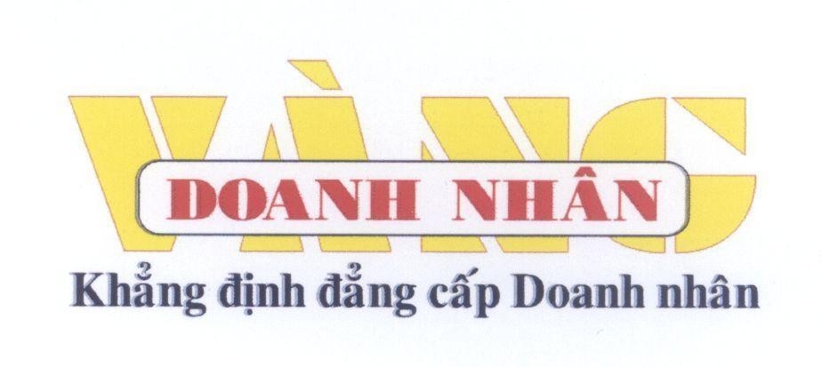 Mẫu nhãn hiệu Doanh Nhân Vàng Khẳng định đẳng cấp Doanh nhân