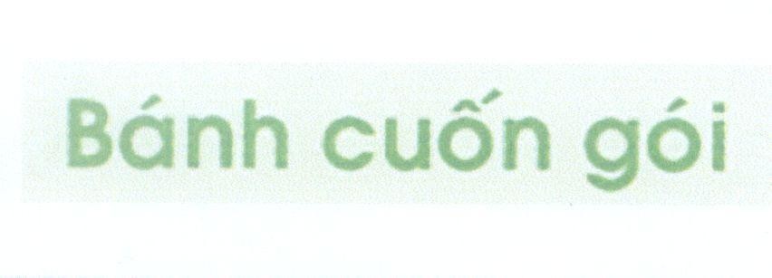 Mẫu nhãn hiệu Bánh cuốn gói