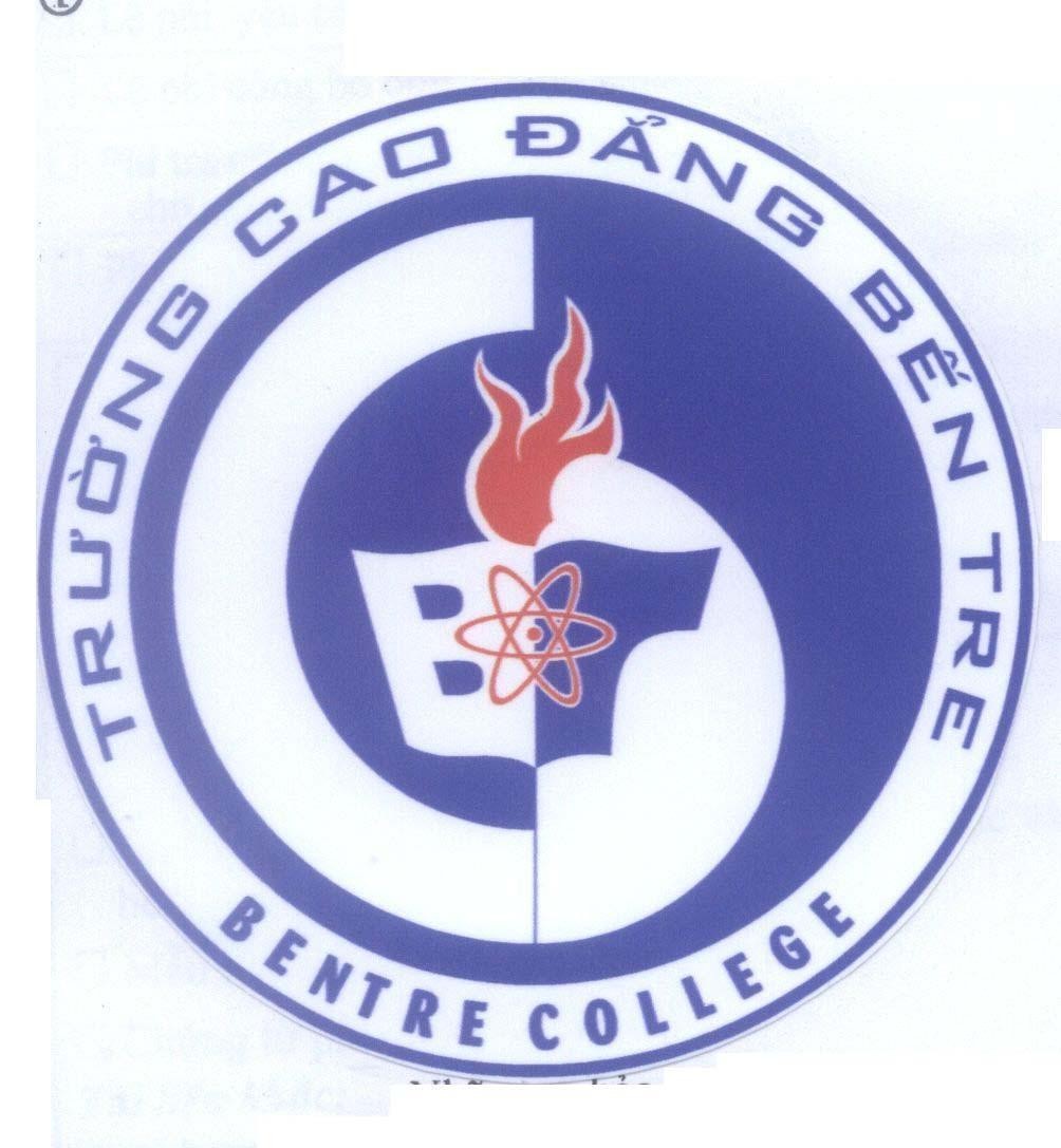 Mẫu nhãn hiệu Trường Cao Đẳng Bến Tre BENTRE COLLEGE CĐ B T