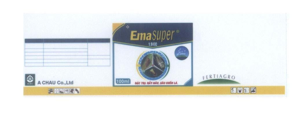 Mẫu nhãn hiệu Emasuper 1.9EC AAC A CHAU Co., Ltd FERTIAGRO
