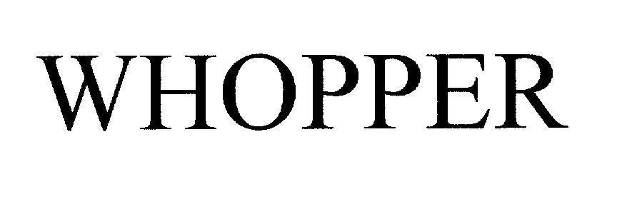 Mẫu nhãn hiệu WHOPPER