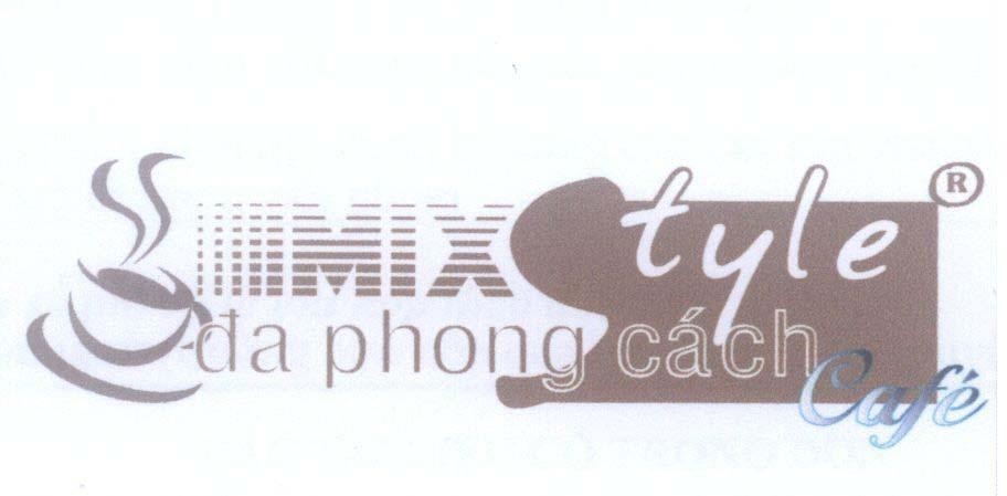 Mẫu nhãn hiệu MIX Style đa phong cách Café