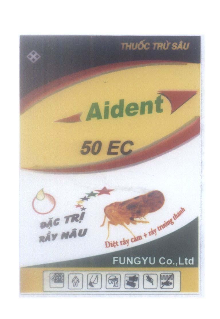 Mẫu nhãn hiệu Aident Thuốc Trừ Sâu 50 EC Đặc Trị Rầy Nâu FUNGYU Co.,Ltd