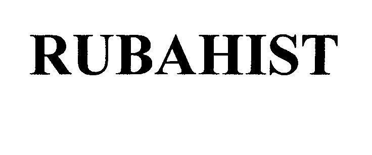 Mẫu nhãn hiệu RUBAHIST