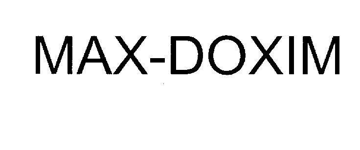 Mẫu nhãn hiệu MAX-DOXIM