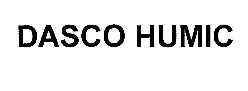 Mẫu nhãn hiệu DASCO HUMIC