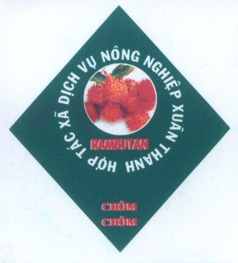 Mẫu nhãn hiệu Chôm Chôm RAMBUTAN Hợp Tác Xã Dịch Vụ Nông Nghiệp Xuâ
