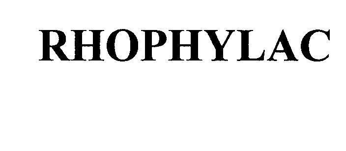 Mẫu nhãn hiệu RHOPHYLAC