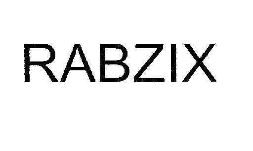 Mẫu nhãn hiệu RABZIX