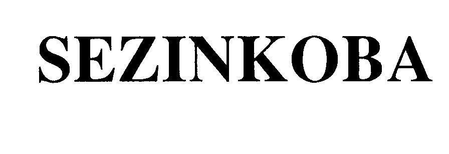 Mẫu nhãn hiệu SEZINKOBA