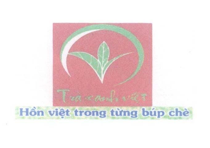 Mẫu nhãn hiệu Trà xanh việt Hồn việt trong từng búp chè