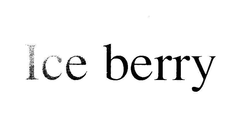 Mẫu nhãn hiệu Ice berry