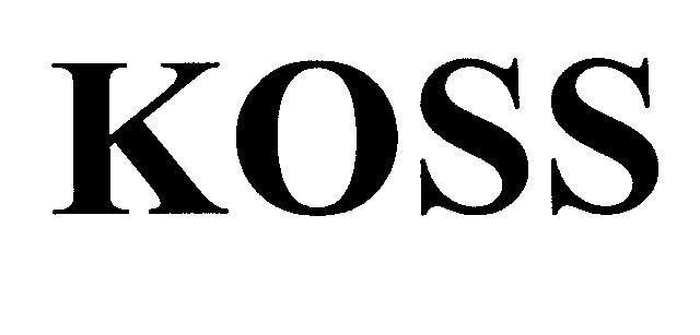 Mẫu nhãn hiệu KOSS