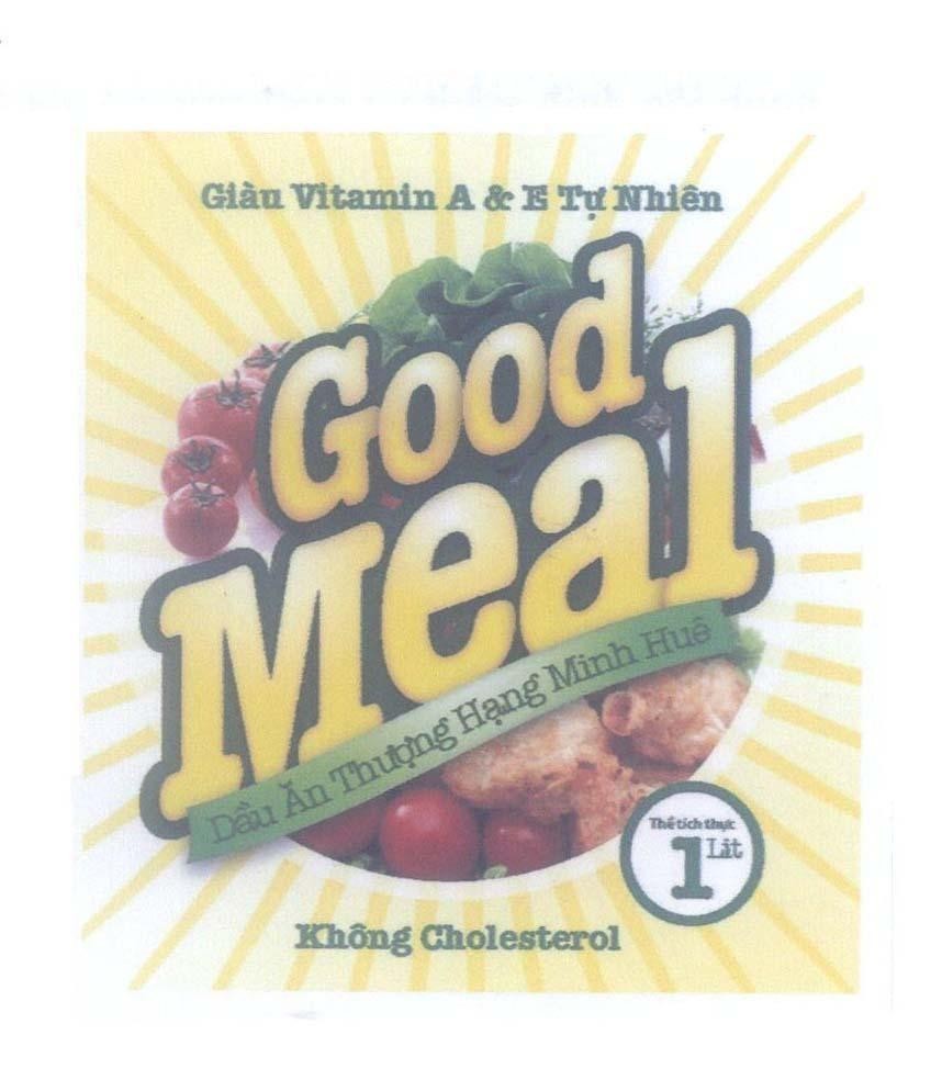 Mẫu nhãn hiệu Good Meal Dầu ăn thượng hạng Minh Huê Không Cholesterol Giàu Vitamin A & E Tự Nhiên