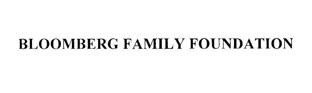Mẫu nhãn hiệu BLOOMBERG FAMILY FOUNDATION