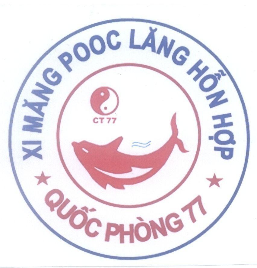 Mẫu nhãn hiệu Xi Măng Pooc Lăng Hỗn Hợp Quốc Phòng 77 CT 77