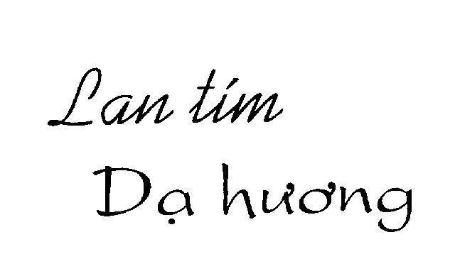 Mẫu nhãn hiệu Lan tím Dạ hương