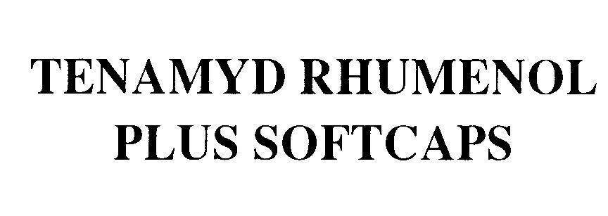 Mẫu nhãn hiệu TENAMYD RHUMENOL PLUS SOFTCAPS