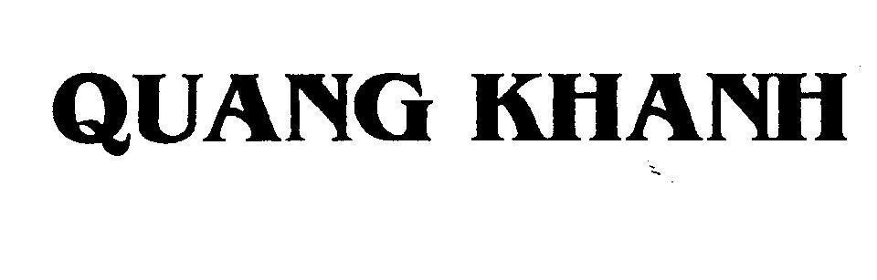 Mẫu nhãn hiệu QUANG KHANH