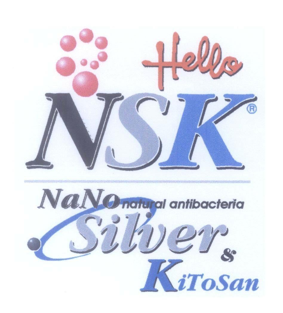 Mẫu nhãn hiệu Hello NSK NaNo natural antibacteria Silver & KiToSan