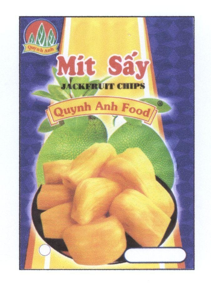 Mẫu nhãn hiệu Quỳnh Anh Food Mít Sấy JACKFRUIT CHIPS