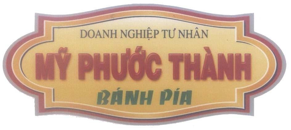 Mẫu nhãn hiệu Mỹ Phước Thành Bánh Pía Doanh Nghiệp Tư Nhân