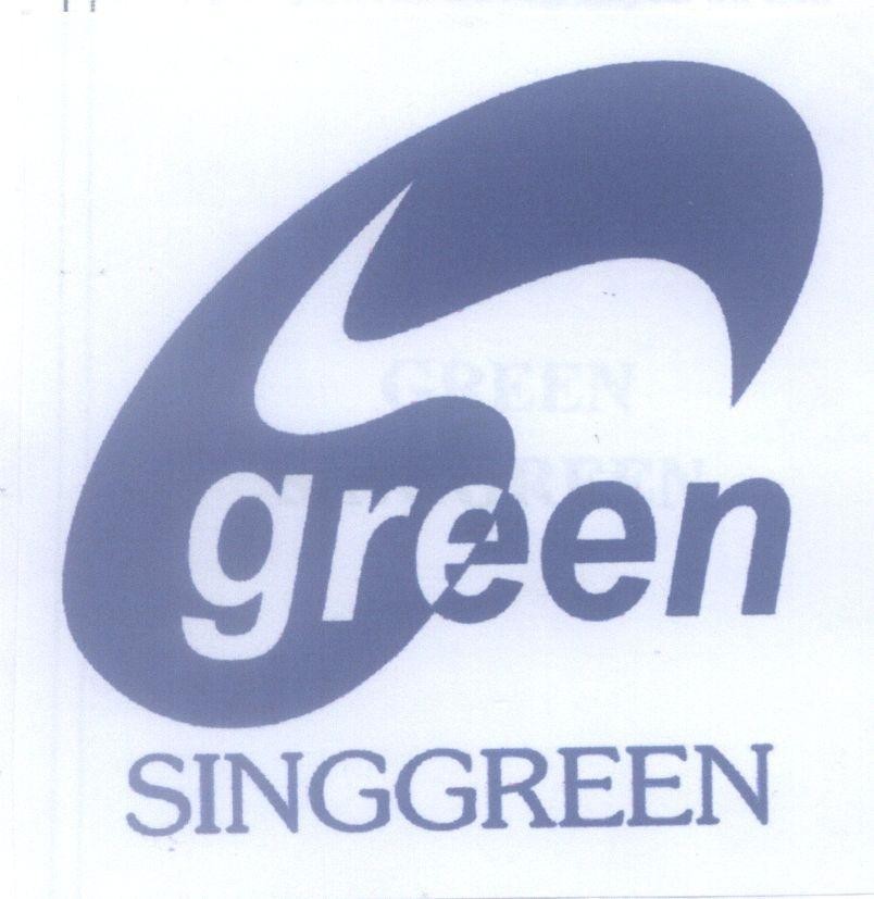 Mẫu nhãn hiệu green SINGGREEN