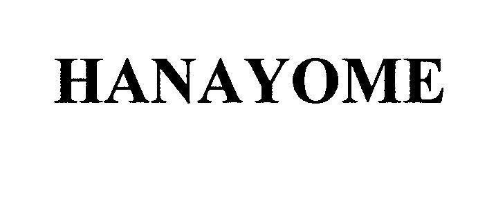 Mẫu nhãn hiệu HANAYOME