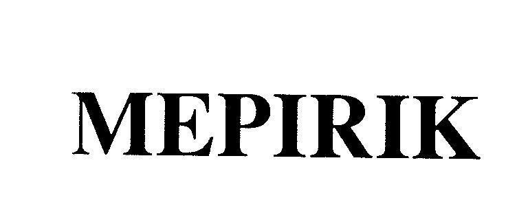 Mẫu nhãn hiệu MEPIRIK