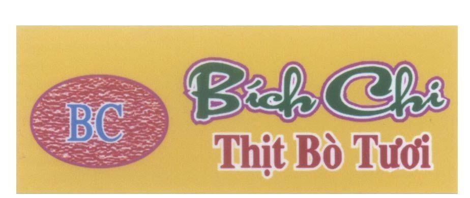 Mẫu nhãn hiệu BC Bích Chi Thịt Bò Tươi