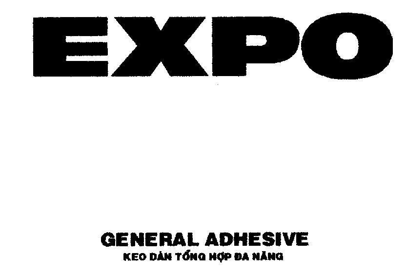 Mẫu nhãn hiệu EXPO GENERAL ADHESIVE Keo Dán Tổng Hợp Đa Năng