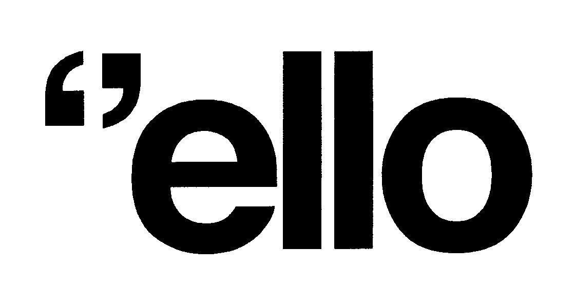 Mẫu nhãn hiệu ''ello