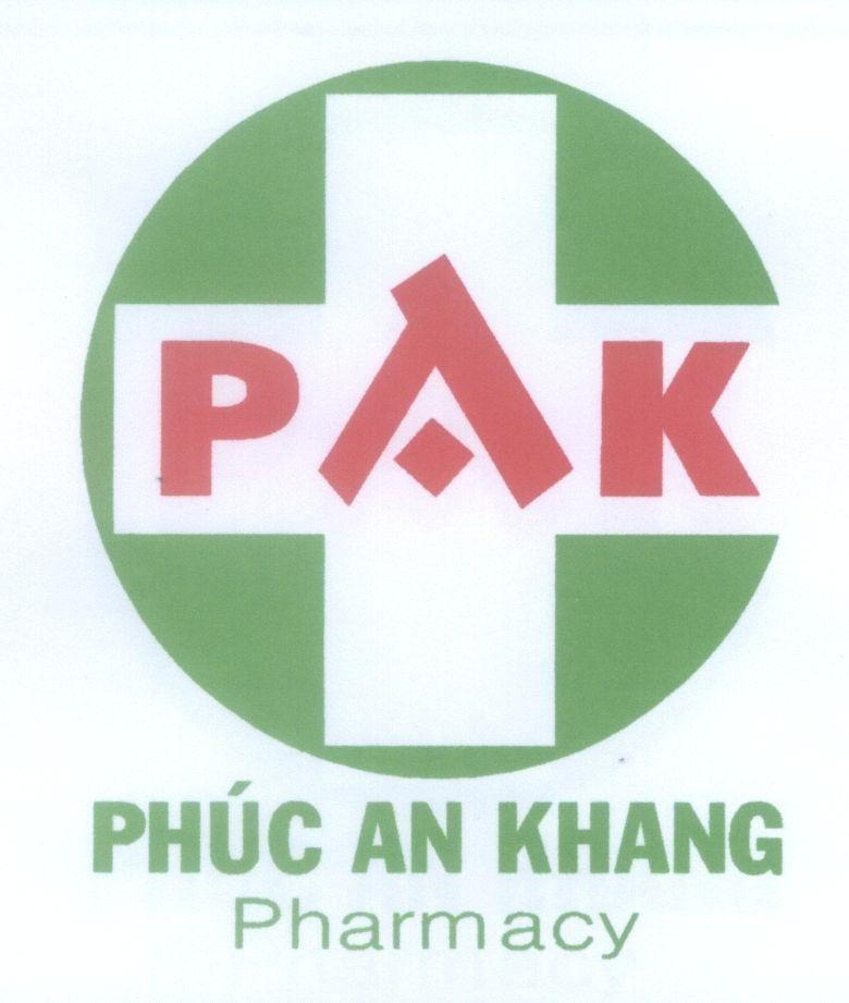 Mẫu nhãn hiệu PAK Phúc An Khang Pharmacy