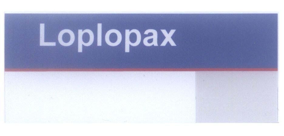 Mẫu nhãn hiệu Loplopax