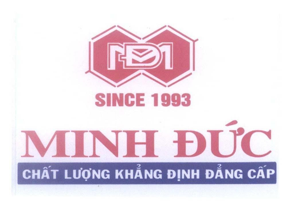 Mẫu nhãn hiệu MĐ M D D M SINCE 1993 Minh Đức Chất Lượng Khẳng Định Đẳng Cấp